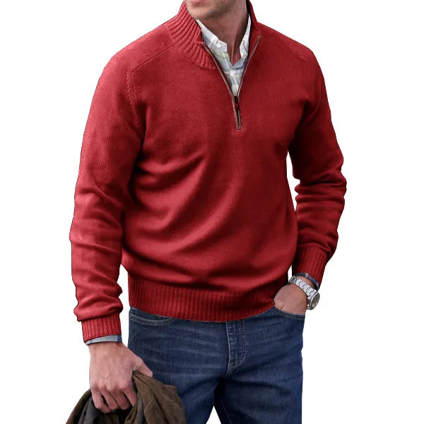 Aaron | Cashmere sweater with zip