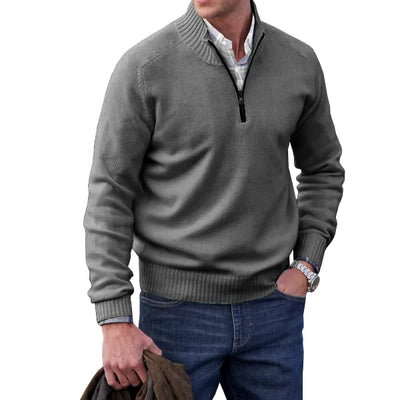 Aaron | Cashmere sweater with zip