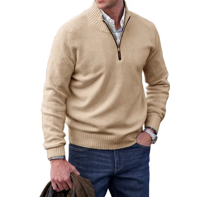 Aaron | Cashmere sweater with zip