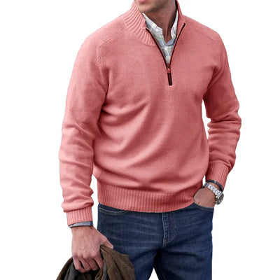 Aaron | Cashmere sweater with zip