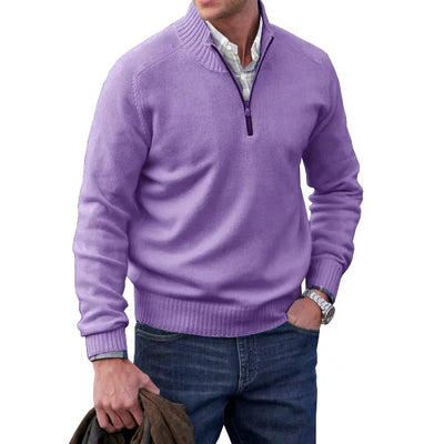 Aaron | Cashmere sweater with zip