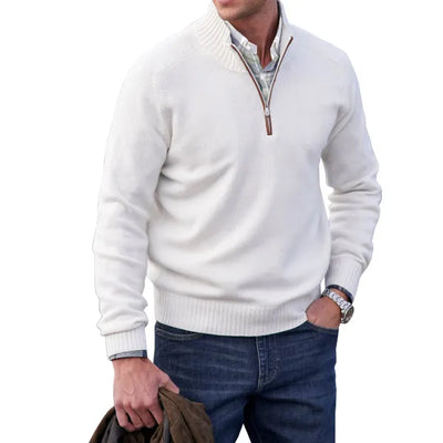 Aaron | Cashmere sweater with zip